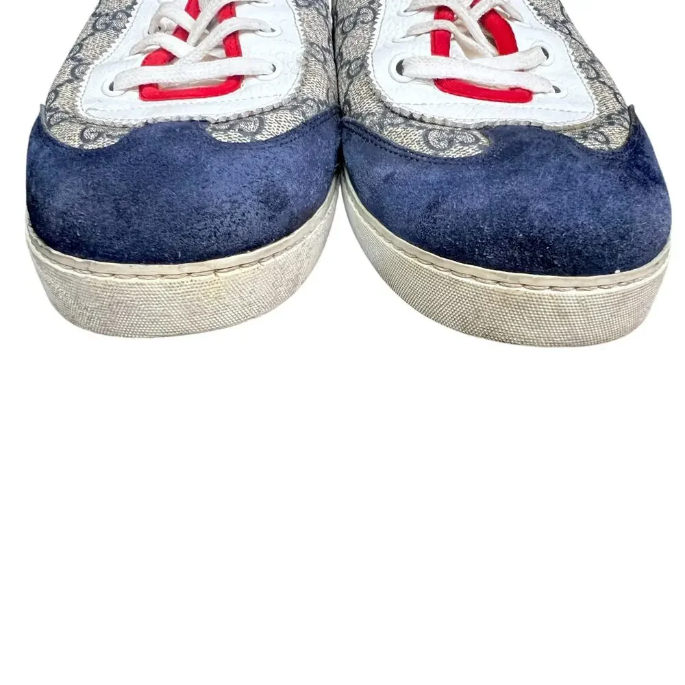 Gucci Blue Navy Monogram shoe size 9G corresponds to a US Men's 9.5-10